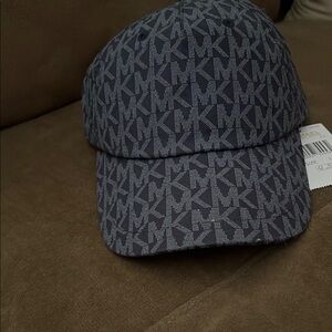 Michael Kors Navy and Gray Logo Cap